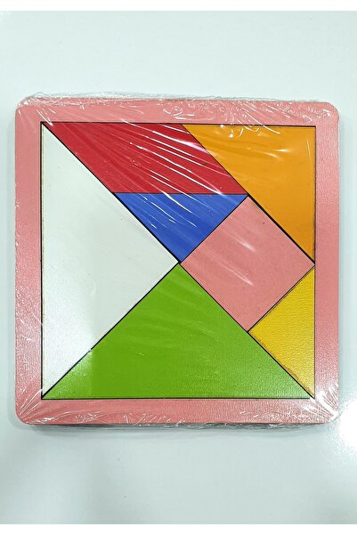 Zekice Renkli Ahşap Tangram Oyunu Çocuk Aktivite Ve Zeka Oyunu