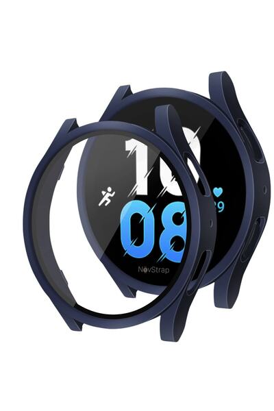 NovStrap Samsung Galaxy Watch 5 40mm Uyumlu Ekran Koruyucu Cam Ve Kasa Koruyu...