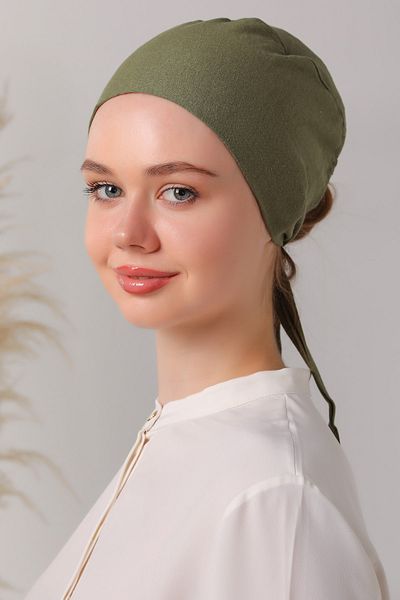 Melodi Scarf Ραμμένο καπό Χακί