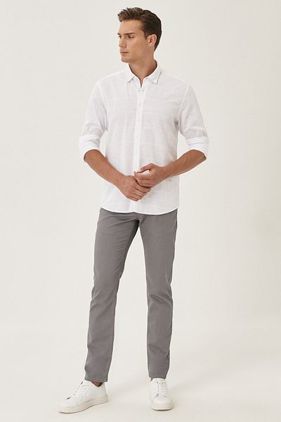 AC&Co / Altınyıldız Classics Hose - Grau - Slim