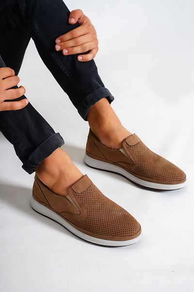 Deripabuc Genuine Leather Sand Nubuck Men's Leather Casual Shoes Mrd15-5002