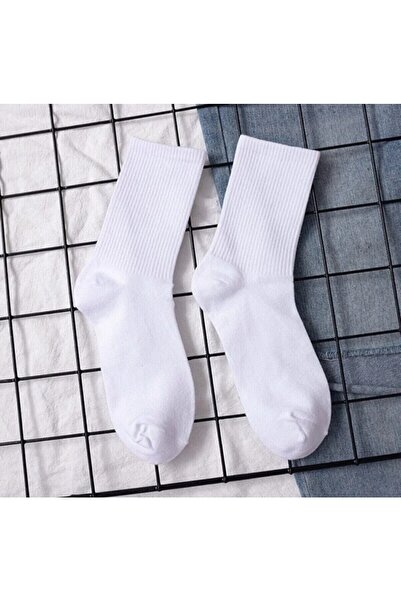 Giyall Unisex απλές λευκές κάλτσες τένις 3 τεμαχίων για αθλήματα και προπόνηση