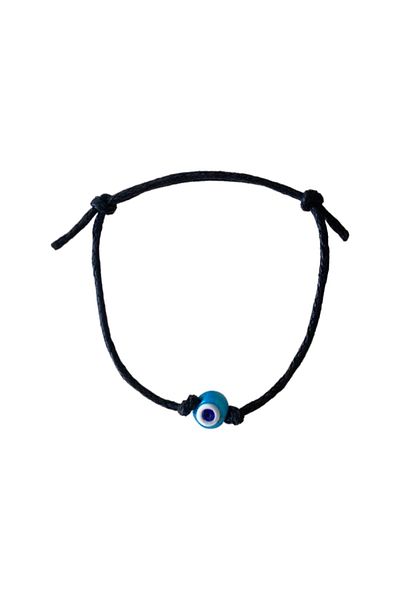 TAKI BY EKİN Turquoise Glass Evil Eye Beaded Bracelet