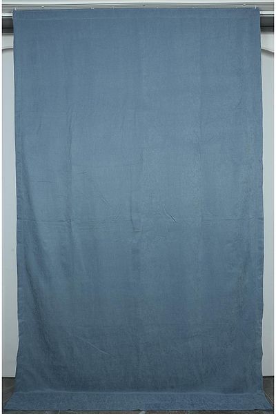 AKÇA TEKSTİL Woven Blue Color (Extraphore Gathered) Single Wing Background Curtain 150x260 Cm