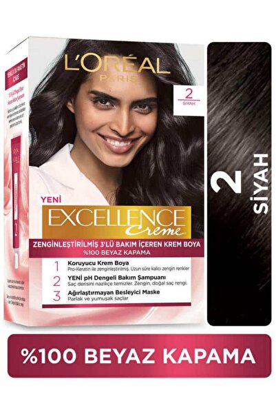 Excellence L'oréal Paris Creme Saç Boyası - 2 Siyah 1 Adet