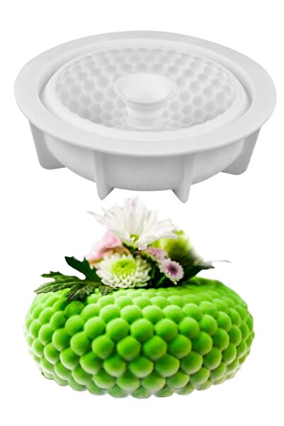 PASTRY PLANET Profesyonel Yuvarlak Izgara Şekilli Silikon Kek Kalıbı