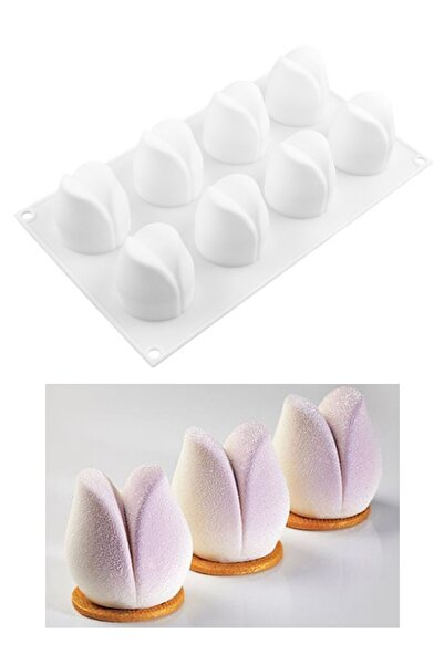 PASTRY PLANET Profesyonel Lale Silikon Mousse Kek Pasta Kalıbı
