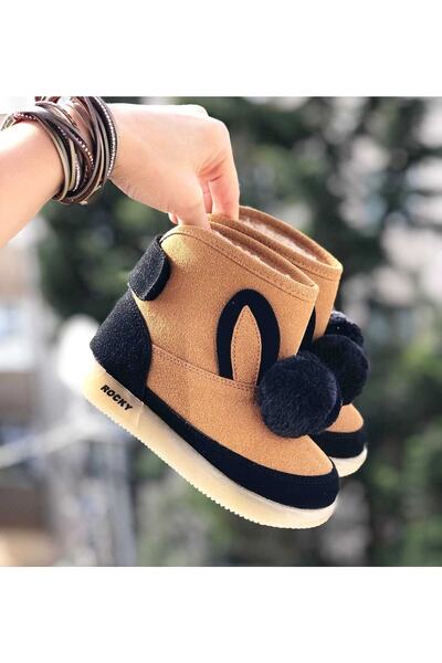 Pandalina Çocuk Bot Işıklı Ortopedik Çocuk Bot Yünlü Çocuk Bot Cırtcırtlı Çocuk Bot