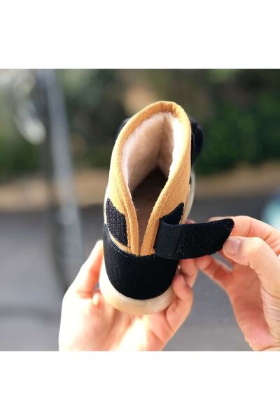 Pandalina Çocuk Bot Işıklı Ortopedik Çocuk Bot Yünlü Çocuk Bot Cırtcırtlı Çocuk Bot