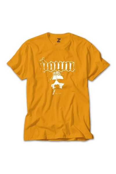 Z zepplin Κίτρινο T-shirt Down Jesus Face