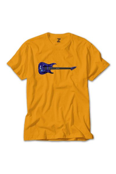 Z zepplin Κίτρινο T-shirt Metallica Ride The Lightning Guitar
