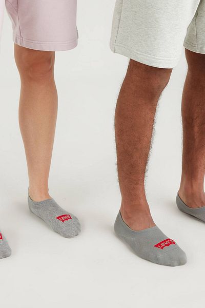 Levi's Мъжки чорапи тип балерина, комплект от 3 памучни комфорта, 37157