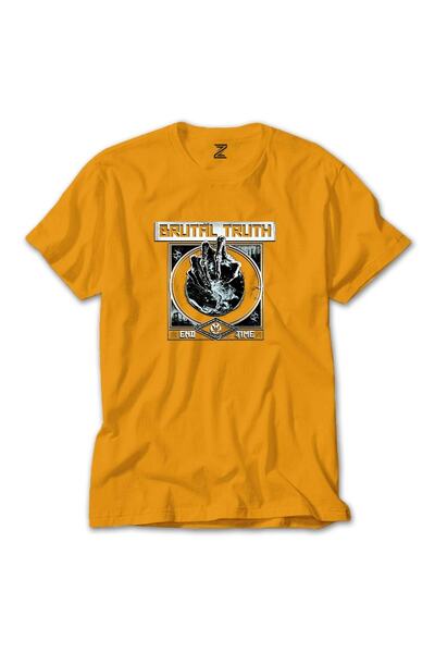 Z zepplin Brutal Truth End Time Yellow T-Shirt