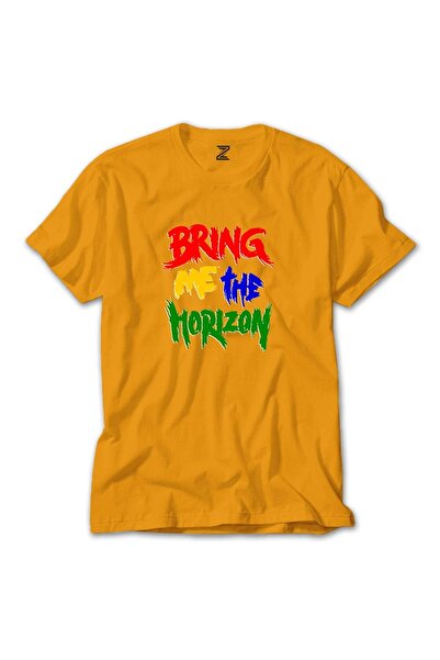 Z zepplin Bring Me The Horizon Rainbow Yellow Tricou