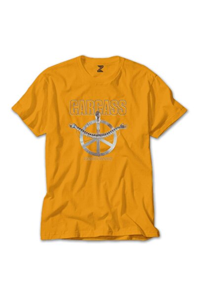 Z zepplin Tricou galben Carcass Heartwork