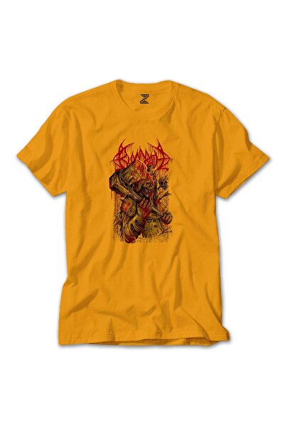 Z zepplin Tricou galben Bloodbath Skull