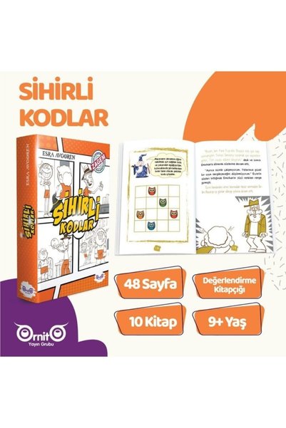 Ornito Yayıncılık Sihirli Kodlar 9+ Yaş Kodlama Etkinlikli 10'lu Kitap Seti