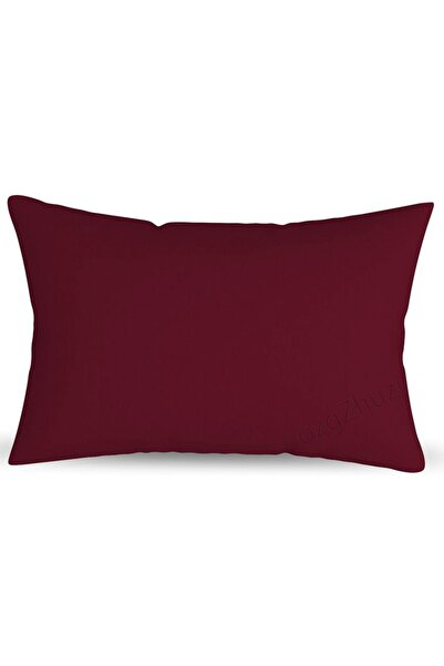 perlina home Bordo Kırlent Kılıfı 50x70 Cm