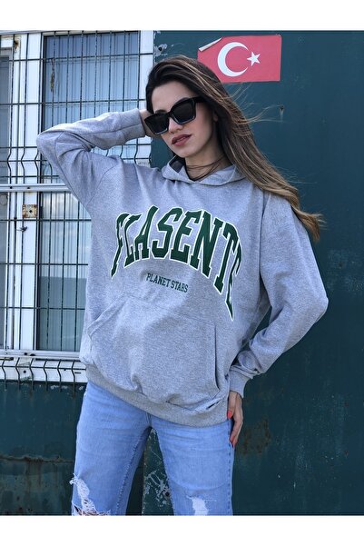 MY DEPO Φούτερ Unisex Flasente Printed Oversize
