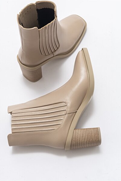 LuviShoes Γυναικείες μπότες Just Beige Skin