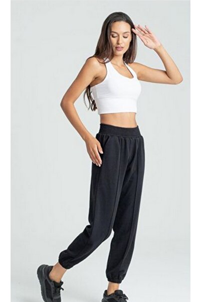 Winmoda34 Jogger širok kroj Debele 3 niti Čupkani materijal Ženske trenirke
