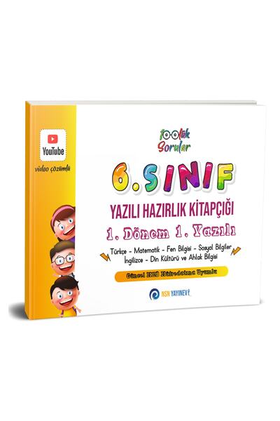 NSN YAYINEVİ 6. Sınıf Yazılı Hazırlık Kitapçığı 1. Dönem 1. Yazılı