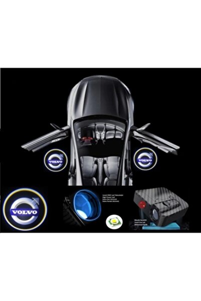 Oto Çizgi Volvo Araçlar Için Pilli Yapıştırmalı Kapı Altı Led Logo