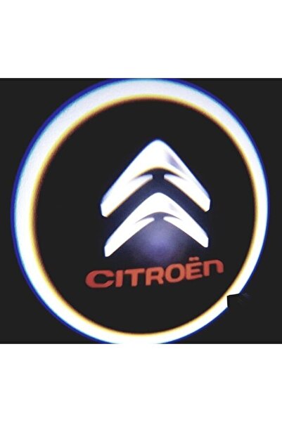Oto Çizgi Citroen Pilli Yapıştırmalı Kapı Altı Led Hayalet Logo 2 Adet
