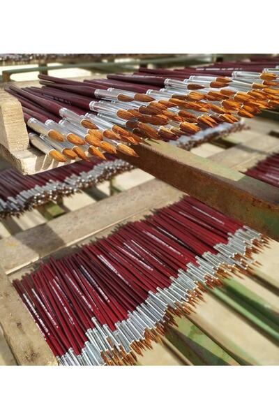 MOR SALKIM HOME Resim Art,sanat,okul, Samur Kılı Akrilik Boya,guaj Boyama Fırça Seti (5 Adet )4-no