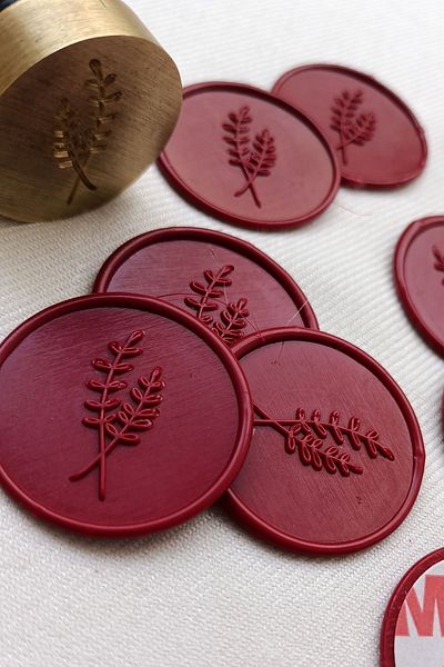 Dekorden Ready Made Wax Seal - Wine Red