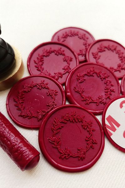 Dekorden Ready Invitation Envelope Seal - Wine Red
