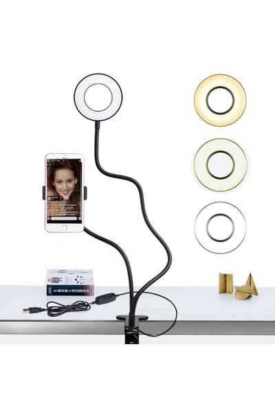 gaman 3 Renk Işık Makyaj Masası Için Led Işıklı Lamba Usb Girişli Hollywood M...