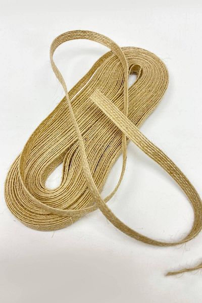 Hobigram Ψάθινη κορδέλα 1 εκ. 5 μέτρα για στολίδι Συσκευασία Στολίδι άκρης – Διακοσμητική κορδέλα, κομψό σχέδιο –