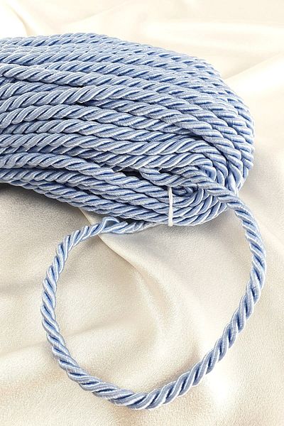 Hobigram Cord Rope for Making Supla Light Baby Blue Color 8 mm 20 Meters – Decorative Ribbon, Stylish Design – Deko