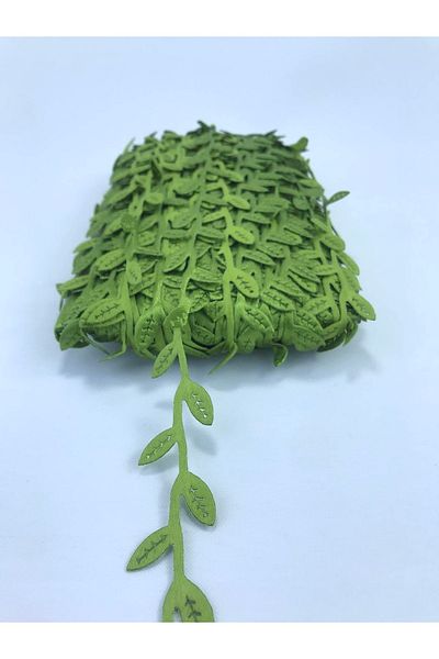 Hobigram Διακοσμητική κορδέλα 5 μέτρων πράσινο σατέν φύλλο για στολίδι συσκευασίας Edge Ornament – Διακοσμητική κορδέλα