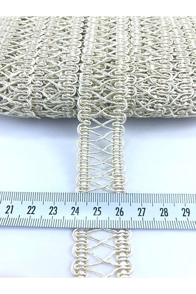 Hobigram Dark Cream Cross Pattern Decorative Strip 5 Meters for Decoration Packaging Edge Ornament – Decorative Strip