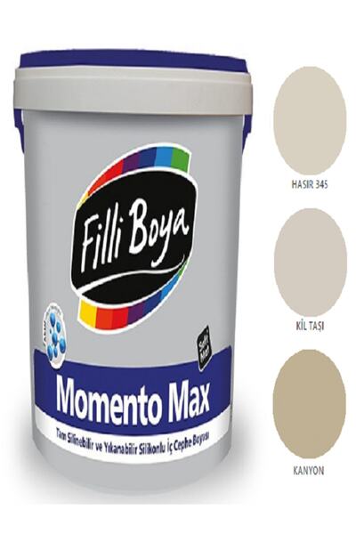 Filli Boya Momento Max Tam Silinebilir Yıkanabilir Silikonlu Mat Boya 7,5lt (...