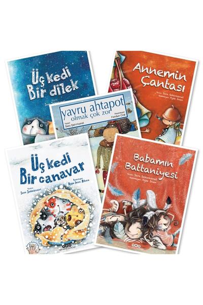 Yapı Kredi Yayınları Üç Kedi Bir Dilek - Annemin Çantası - Yavru Ahtapot Olma...