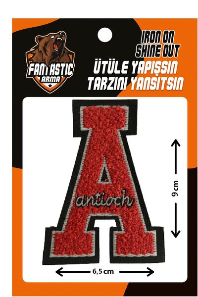 FANTASTIC ARMA Pluș țesut care se lipsește cu fier de călcat, colegiu, literă...