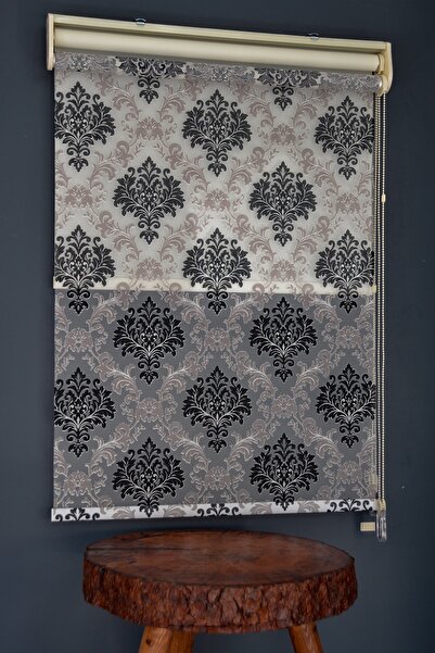 HLMSTOR Çift Mekanizmalı Tül Stor Perde Bo-103