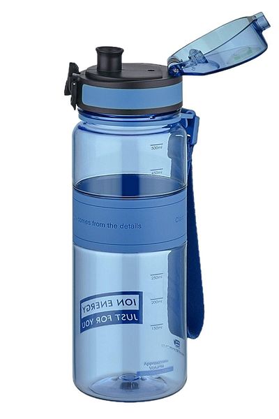 Uzspace 500ml Medium Size Silicone Body Tritan Water Bottle