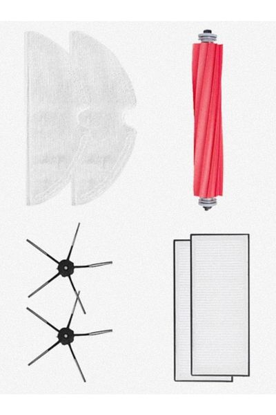 LİN GRUP Roborock Q7 Max Spare Set - Hepa Filter, Roller and Mop Mop