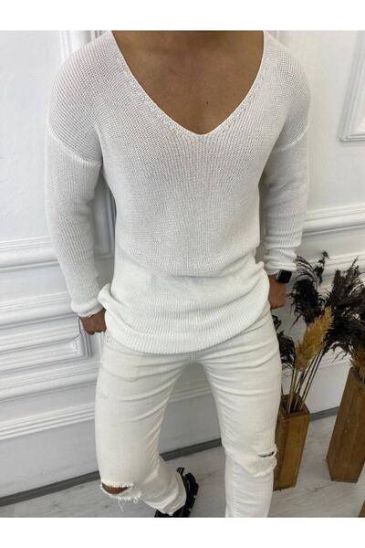 elkumoda Пуловер Голям трикотаж Широк широк пуловер