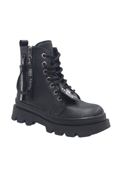 Mehmet Mete 2697 Black Skin Anatomical (26-36) Girl's Boots