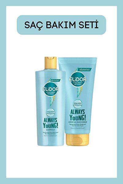 Elidor Collagen Blends Sülfatsız Saç Bakım Şampuanı Always Young Onarıcı 350 ...
