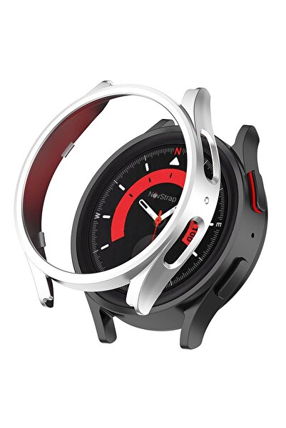 NovStrap Samsung Galaxy Watch 5 Pro 45mm Uyumlu Kılıf Kasa Koruyucu Sert Pc