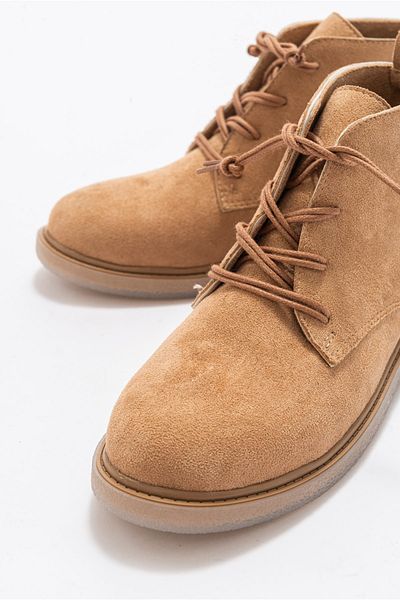 Niloshka Γυναικείες μπότες Moss Caramel Suede