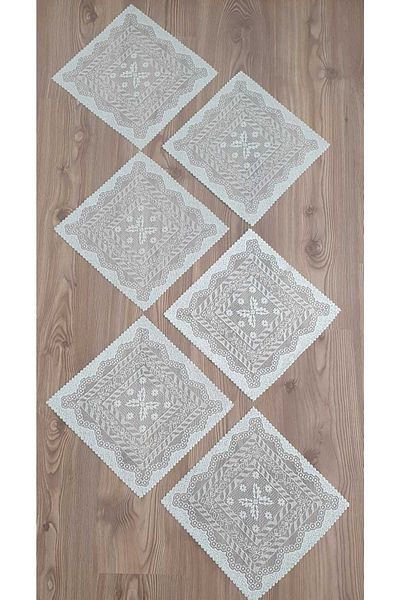 WENESSİ Πλεκτή χαρτοπετσέτα Kdk Classic Pattern 6 τεμαχίων (30*30)