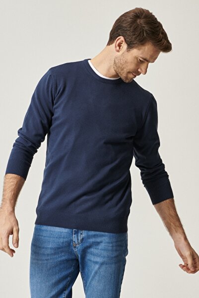 AC&Co / Altınyıldız Classics Sweater - Navy blue - Regular
