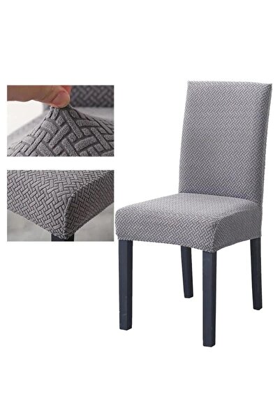 uzhanem Gray High Quality Chair Cover and Case Set - 6Pcs